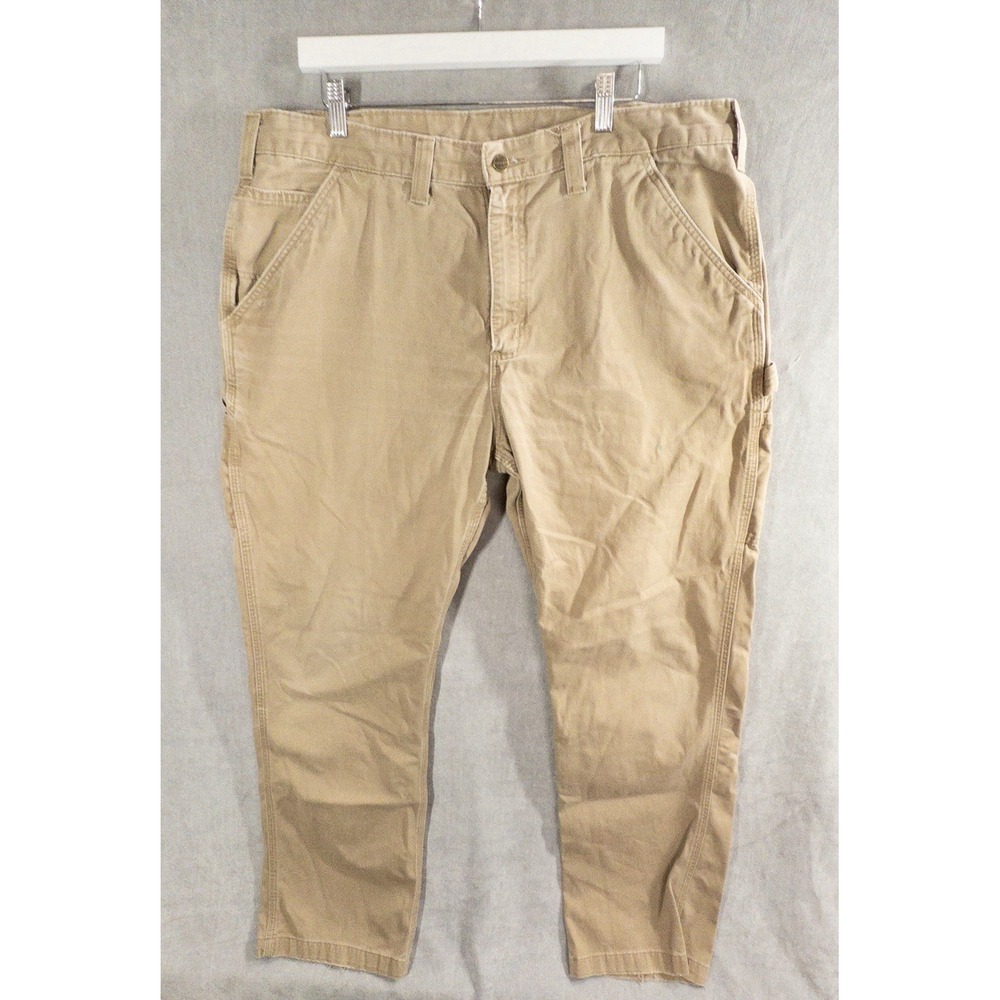 Carhartt B324 DKH Relaxed Fit Twill Work Pants Mens 40x34 Workwear Western Farm